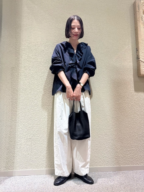 コットンフリルカラーシャツ（シャツ/ブラウス）｜かぐれ（カグレ）の