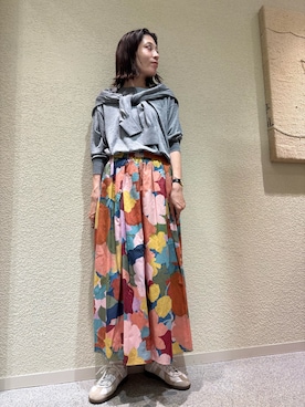 「骨格ナチュラル」｜takagi naoさん（レディース・165cm）の夏コーディネート