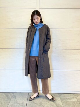 「SonnyLabel」｜「アイテム（その他アウター）」を使った、takagi naoさん（レディース・165cm）の秋コーディネート