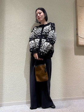 「かぐれ（カグレ）のアイテム（スカート）」を使った、takagi naoさん（レディース・165cm）の秋コーディネート