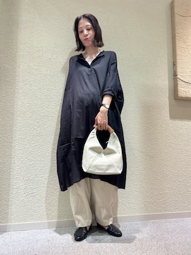 「アイテム（チュニック）」を使った、takagi naoさん（レディース・165cm）の夏コーディネート