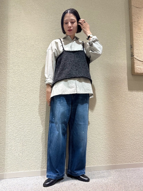 アルパカウールブークレニットキャミソール（ニット/セーター）｜か