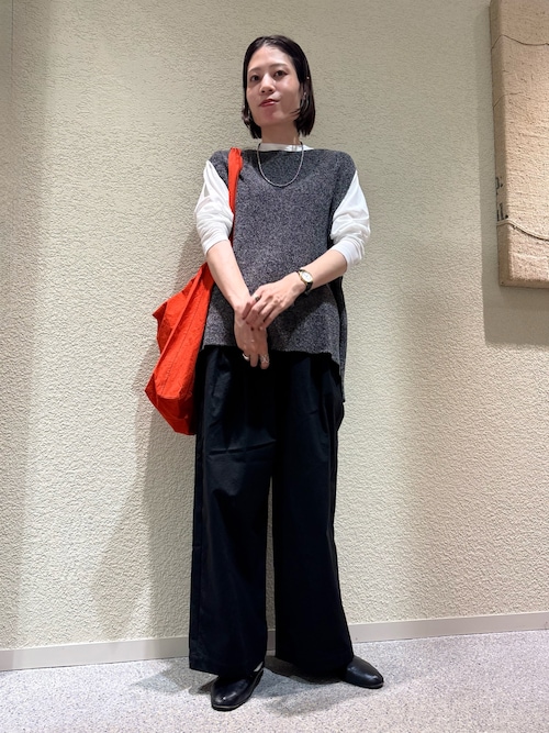 ドライコットンニットベスト（ニット/セーター）｜かぐれ