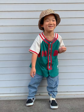 「アイテム（その他トップス）」を使った、haruton111さん（キッズ・100cm）の夏コーディネート