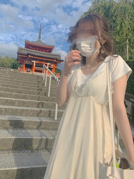 「モノートーン」｜Kurumiさん（レディース・159cm）の夏コーディネート