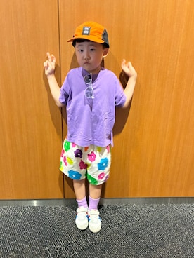 「アイテム（パンツ）」を使った、mizuさん（キッズ・110cm）の夏コーディネート