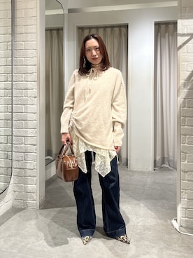 「FREE'S MART（フリーズマート）のアイテム（シューズ）」を使った、yuiさん（レディース・148cm）の冬コーディネート