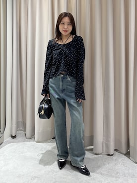 「FREE'S MART（フリーズマート）のアイテム（パンツ）」を使った、yuiさん（レディース・148cm）の春コーディネート