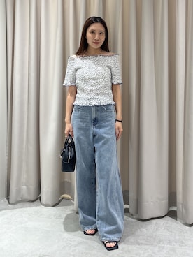「FREE'S MART（フリーズマート）のアイテム（パンツ）」を使った、yuiさん（レディース・148cm）の夏コーディネート