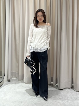 「FREE'S MART（フリーズマート）のアイテム（パンツ）」を使った、yuiさん（レディース・148cm）の春コーディネート