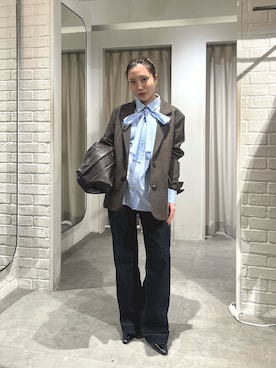 「FREE'S MART（フリーズマート）のアイテム（シューズ）」を使った、yuiさん（レディース・148cm）の冬コーディネート