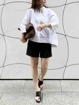「プラスJ」｜「アイテム（サンダル）」を使った、shiori   さん（レディース・153cm）の夏コーディネート