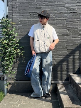 「アイテム（ベスト）」を使った、みっち~さん（メンズ・165cm）の夏コーディネート