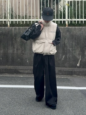 「アイテム（帽子）」を使った、みっち~さん（メンズ・165cm）の秋コーディネート