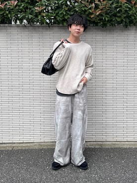 「アイテム（ボストンバッグ）」を使った、みっち~さん（メンズ・165cm）の秋コーディネート