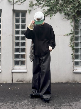 「アイテム（カーディガン/ボレロ）」を使った、みっち~さん（メンズ・165cm）の秋コーディネート