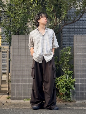 「Steven Alan（スティーブンアラン）のアイテム」を使った、みっち~さん（メンズ・165cm）の夏コーディネート