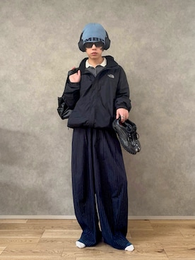 「アイテム（ナイロンジャケット）」を使った、みっち~さん（メンズ・165cm）の冬コーディネート