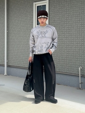 「アイテム（ネックレス）」を使った、みっち~さん（メンズ・165cm）の秋コーディネート