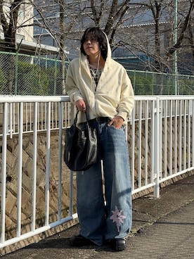 「FreeZone（フリーゾーン）のアイテム」を使った、みっち~さん（メンズ・165cm）の春コーディネート