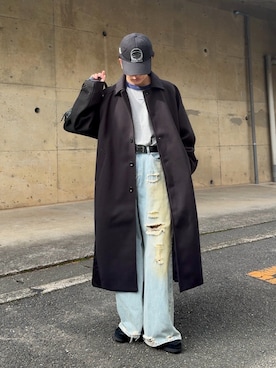 「アイテム（キャップ）」を使った、みっち~さん（メンズ・165cm）の秋コーディネート