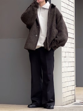 「リドム」｜「アイテム（ジャケット/アウター）」を使った、みっち~さん（メンズ・165cm）の冬コーディネート
