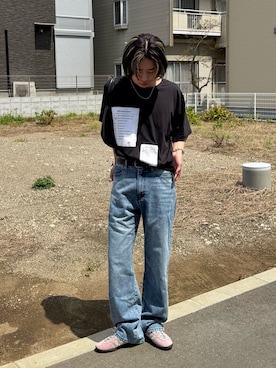 「MM6 Maison Margiela（ｴﾑｴﾑｼｯｸｽ ﾒｿﾞﾝ ﾏﾙｼﾞｪﾗ）のアイテム（トップス）」を使った、みっち~さん（メンズ・165cm）の春コーディネート