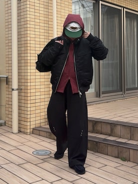 「アイテム（ナイロンジャケット）」を使った、みっち~さん（メンズ・165cm）の秋コーディネート