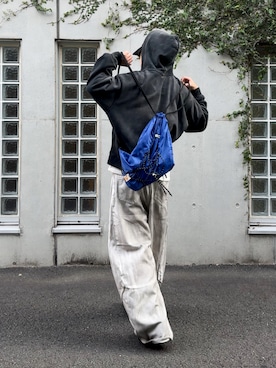 「WYM LIDNM（ウィム バイ リドム）のHEAVY OZ DOUBLE ZIP PARKA（パーカー）」を使った、みっち~さん（メンズ・165cm）の秋コーディネート