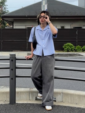 「soerte（ソエルテ）のアイテム」を使った、みっち~さん（メンズ・165cm）の春コーディネート