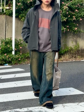 「アイテム（ボストンバッグ）」を使った、みっち~さん（メンズ・165cm）の秋コーディネート