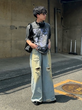 「アイテム（ローファー）」を使った、みっち~さん（メンズ・165cm）の夏コーディネート