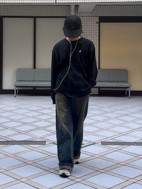 「アイテム（Tシャツ/カットソー）」を使った、みっち~さん（メンズ・165cm）の秋コーディネート