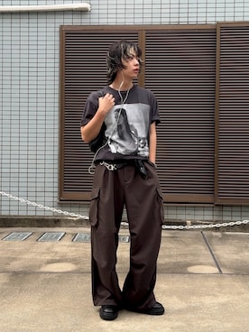 「HARE（ハレ）のアイテム」を使った、みっち~さん（メンズ・165cm）の夏コーディネート