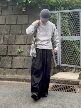 「アイテム（帽子）」を使った、みっち~さん（メンズ・165cm）の秋コーディネート