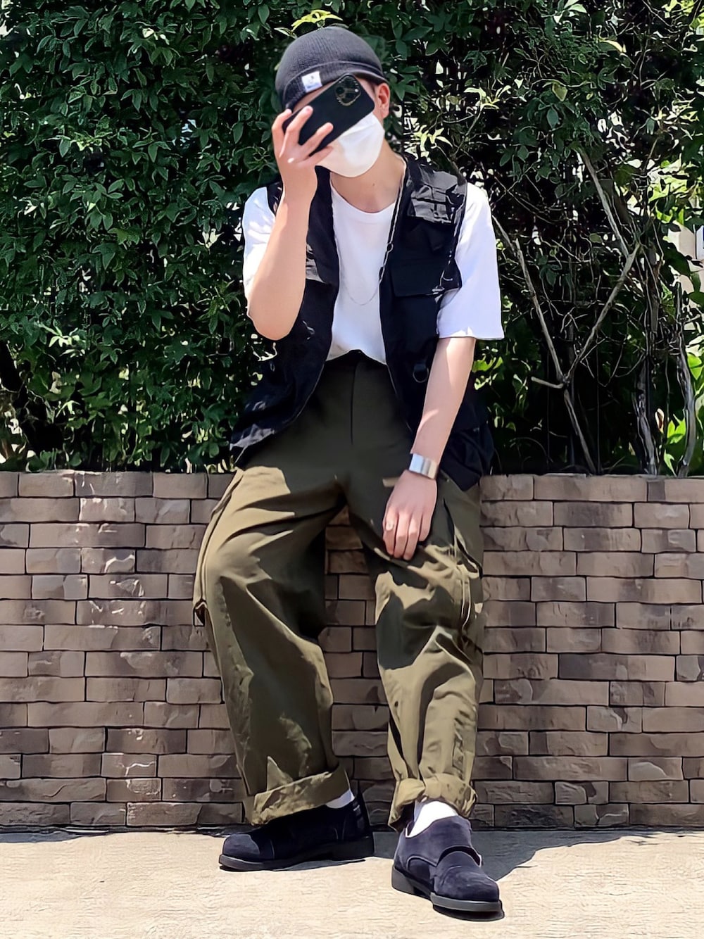 ハケ目カットワークのペチパンツ(インディゴ)　ご購入決まりました。miyo様 ハケ目カットワークのペチパンツ(インディゴ) ご購入決まりまし