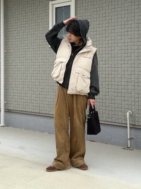 「アイテム（トートバッグ）」を使った、みっち~さん（メンズ・165cm）の秋コーディネート