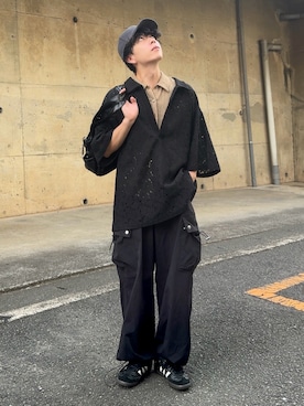 「アイテム（スニーカー）」を使った、みっち~さん（メンズ・165cm）の秋コーディネート