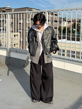 「PAGEBOY（ページボーイ）のアイテム（バッグ）」を使った、みっち~さん（メンズ・165cm）の冬コーディネート