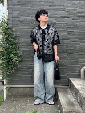 「アイテム（トートバッグ）」を使った、みっち~さん（メンズ・165cm）の夏コーディネート