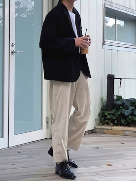 「Daniel Wellington」｜「アイテム（ジャケット/アウター）」を使った、みっち~さん（メンズ・165cm）の秋コーディネート