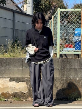 「HARE（ハレ）のアイテム」を使った、みっち~さん（メンズ・165cm）の春コーディネート