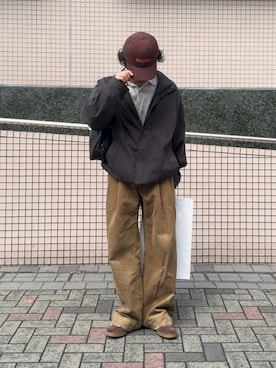 「アイテム（スニーカー）」を使った、みっち~さん（メンズ・165cm）の秋コーディネート