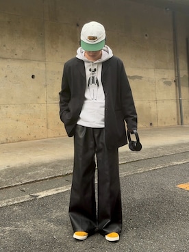 「アイテム（テーラードジャケット）」を使った、みっち~さん（メンズ・165cm）の秋コーディネート