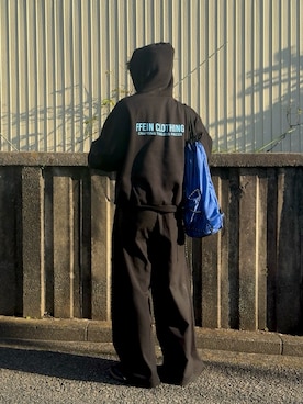 「アイテム（スラックス）」を使った、みっち~さん（メンズ・165cm）の秋コーディネート