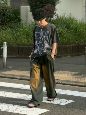 「DIESEL（ディーゼル）のアイテム」を使った、みっち~さん（メンズ・165cm）の夏コーディネート