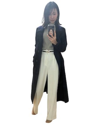 PUBLIC TOKYO カシミヤウールバックフレアコート PUBLIC TOKYO 
