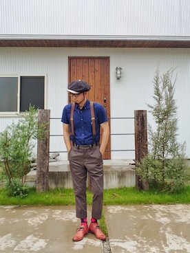 「チャッカブーツ」｜Go店長さん（メンズ・179cm・40代）の秋コーディネート