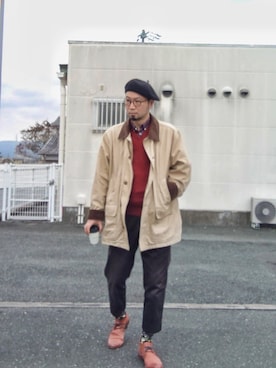 「チャッカブーツ」｜Go店長さん（メンズ・179cm・40代）の冬コーディネート