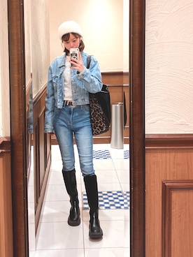 「Abercrombie&Fitch（アバークロンビーアンドフィッチ）のアイテム（パンツ）」を使った、ひみこさん（レディース・160cm）の秋コーディネート